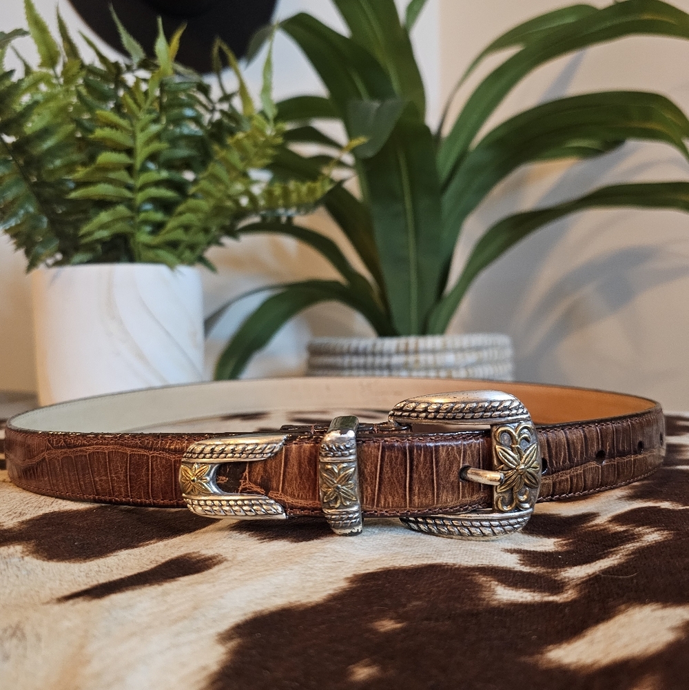 Vintage Enmon Italian Leather Belt